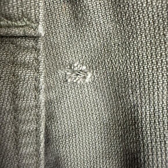 Vtg 80s H Winnen GMBH & Co army pants 6 Green Grunge Gorpcore Cargo Button Fly - Picture 13 of 14